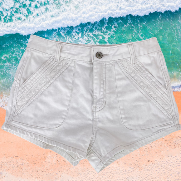 Free People Sweet Surrender High Rise White Shorts - Picture 4 of 10